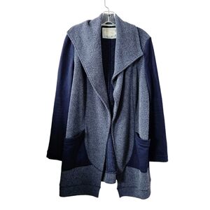 Anthropologie Saturday Sunday Ansley Boucle Cardigan Sweater Medium Blue
